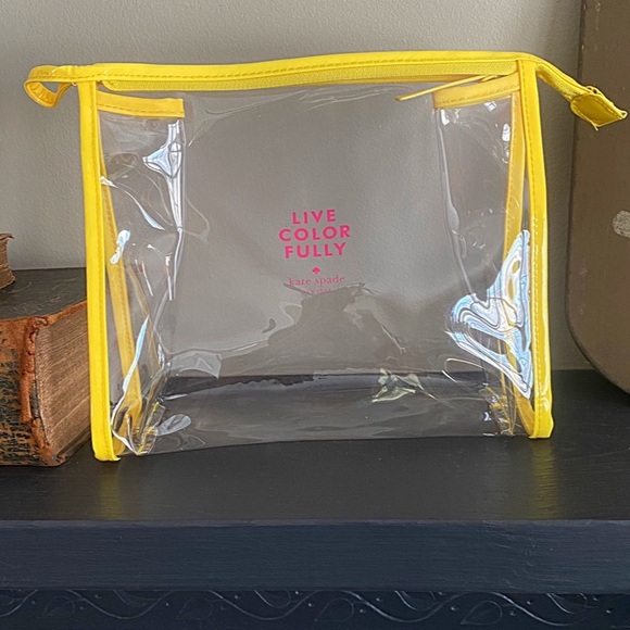 kate spade Handbags - ♥️💖 NWOT Kate Spade Clear Bag for Cosmetics Stadium Festivals School Work Neon